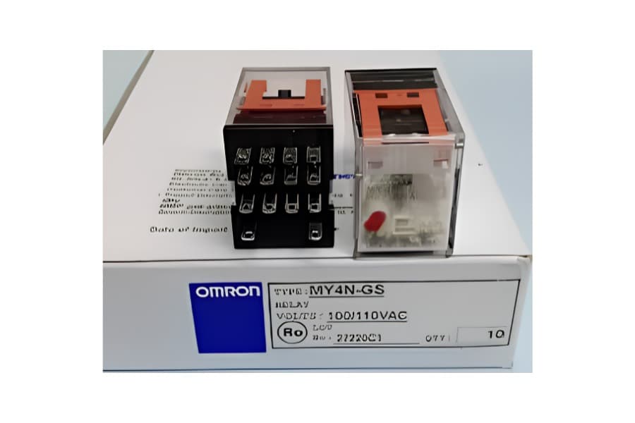 Omron MY4N-GS AC100/110 Electromechanical Plug-in Relay (4PDT, LED Indicator